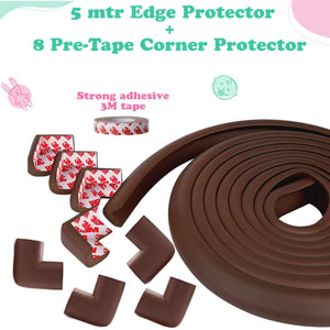 KidDough Baby Proofing Edge & Corner Protector for Kids- Extra Thick for Baby Safety - edgeguard