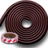KidDough Baby Proofing Extra Thick Edge & Corner Guard - 5M Edge Protector, Rubber Safety Guard for Kids - 5Mtetre Brown Safety Strip