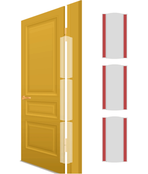 KidDough Baby Proofing Finger Pinch Door Guard for Kids - 3 Pcs - DCP