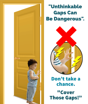 KidDough Baby Proofing Finger Pinch Door Guard for Kids - 3 Pcs - DCP
