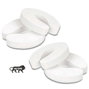 KidDough Baby Proofing Finger Pinch Door Guard for Kids Safety - 4 White C - Shape - 4WhiteC - Shape