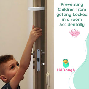 KidDough Baby Proofing Finger Pinch Door Guard for Kids Safety - 6 White C - Shape - 6WhiteC - Shape