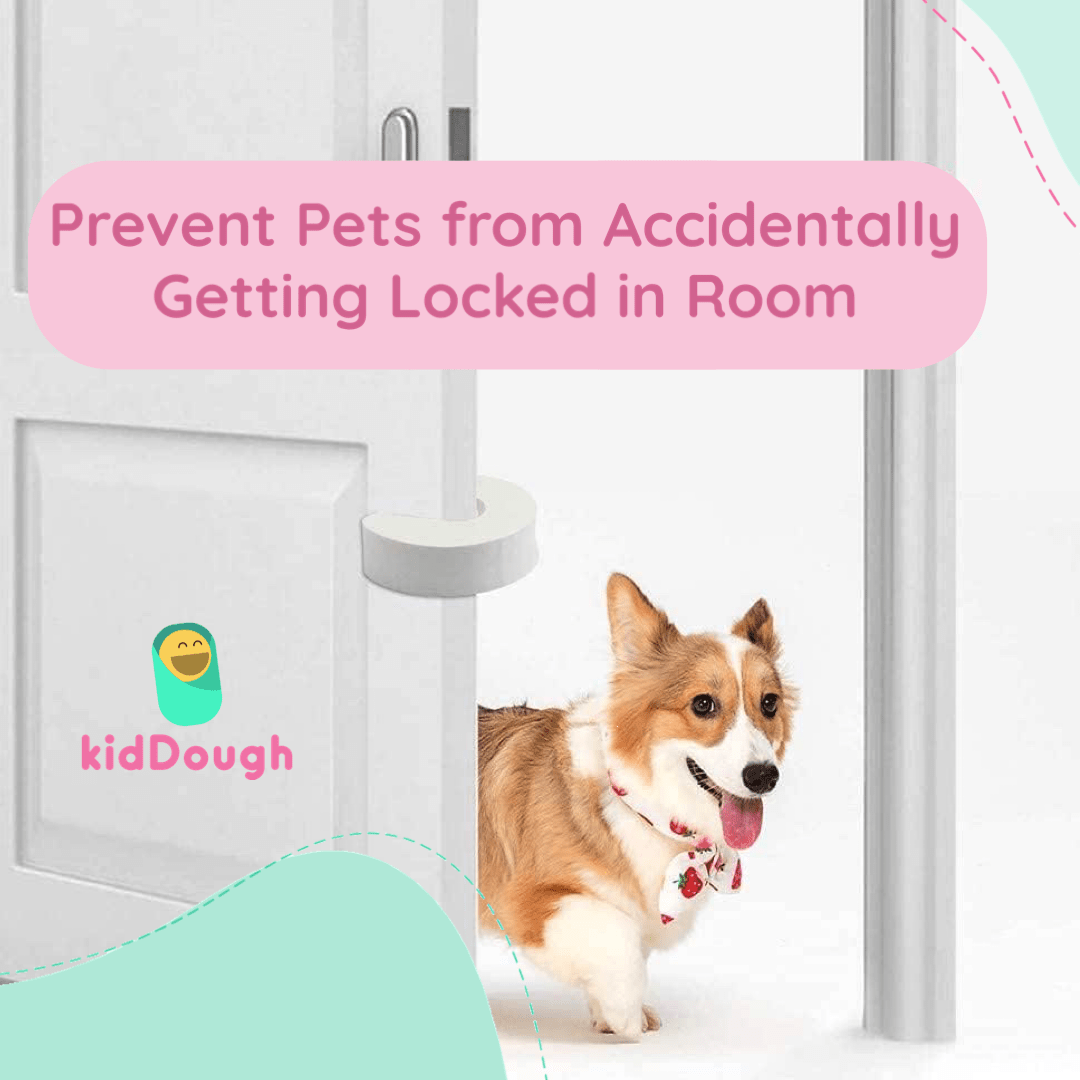 KidDough Baby Proofing Finger Pinch Door Guard for Kids Safety - 6 White C - Shape - 6WhiteC - Shape