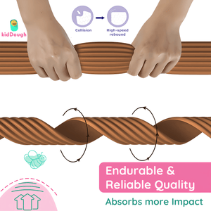 KidDough Baby Proofing Flat Edge Protector - 2 Mtrs Wood Color - FlatEdgeWoodColor