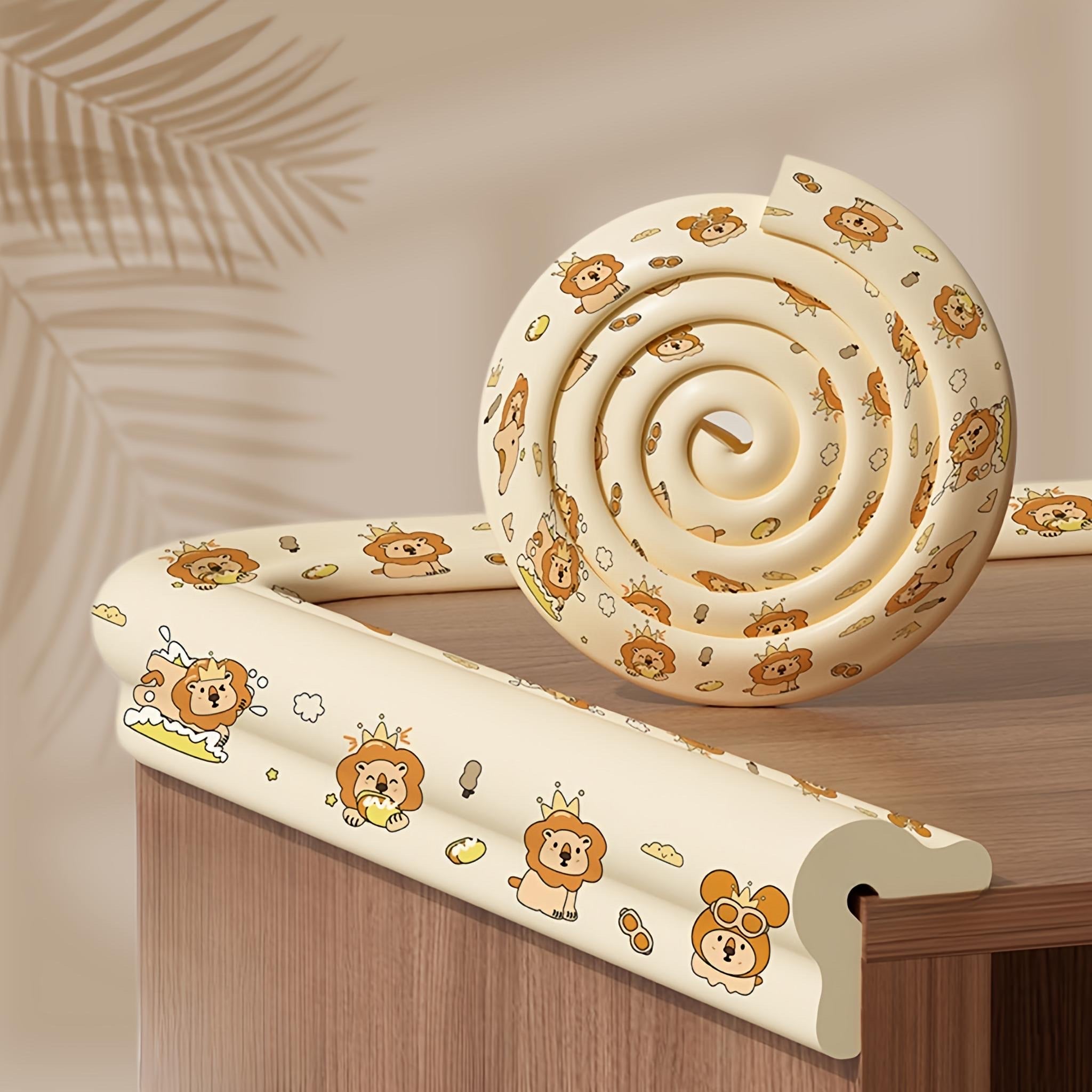 KidDough Baby Proofing 2 Meter Printed Edge Protector  (Lion Print)