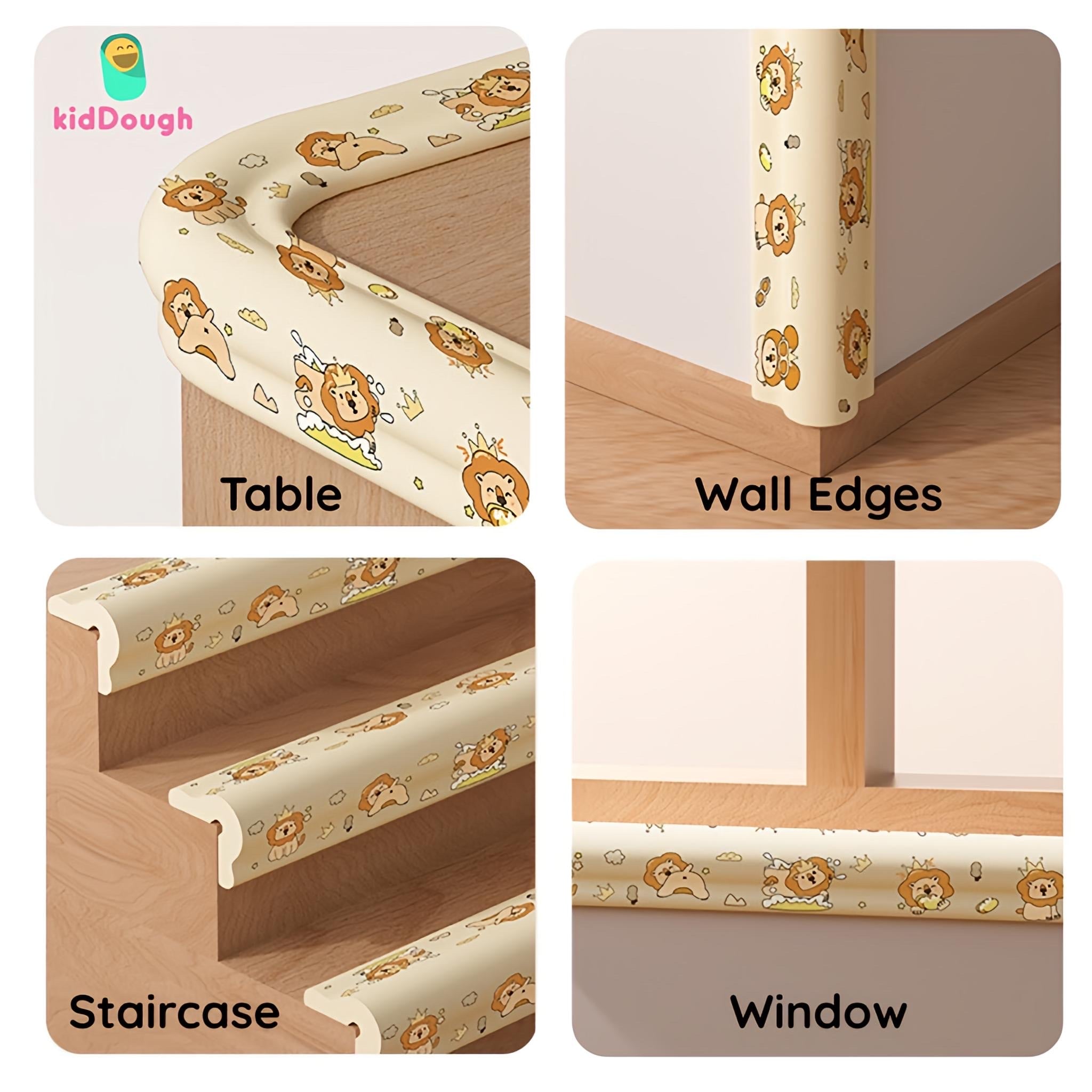 KidDough Baby Proofing 2 Meter Printed Edge Protector  (Lion Print)