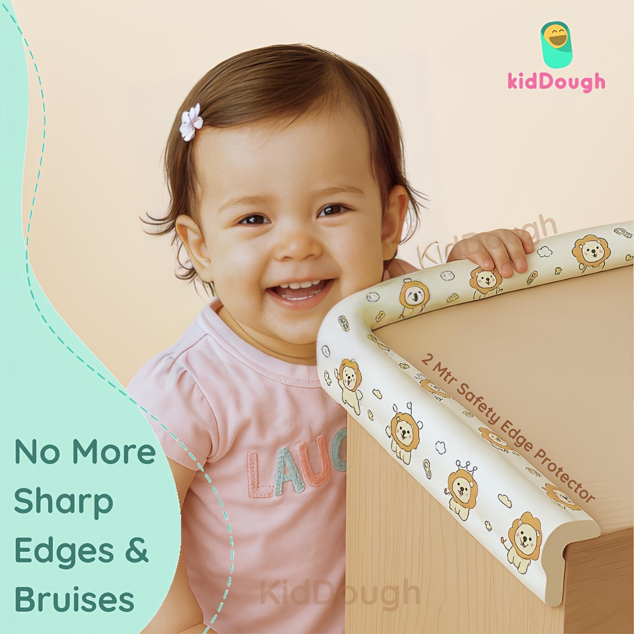 KidDough Baby Proofing 2 Meter Printed Edge Protector  (Lion Print)