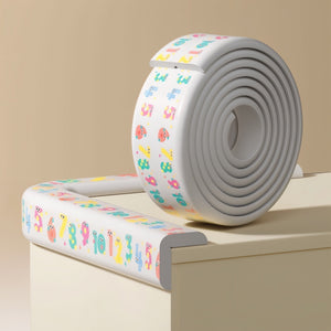 KidDough Baby Proofing 2 Meter Printed Flat Edge Protectors (Numbers) - Baby Safety