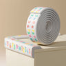 KidDough Baby Proofing Printed Flat Edge Protector - 2 Meters Safety Strip, Furniture, Dense Edge Guard for Kids Safety, Shock Absorbant Edge Protector, Baby Safety Products (Numbers) - PrintedEdgeProtectorNumber