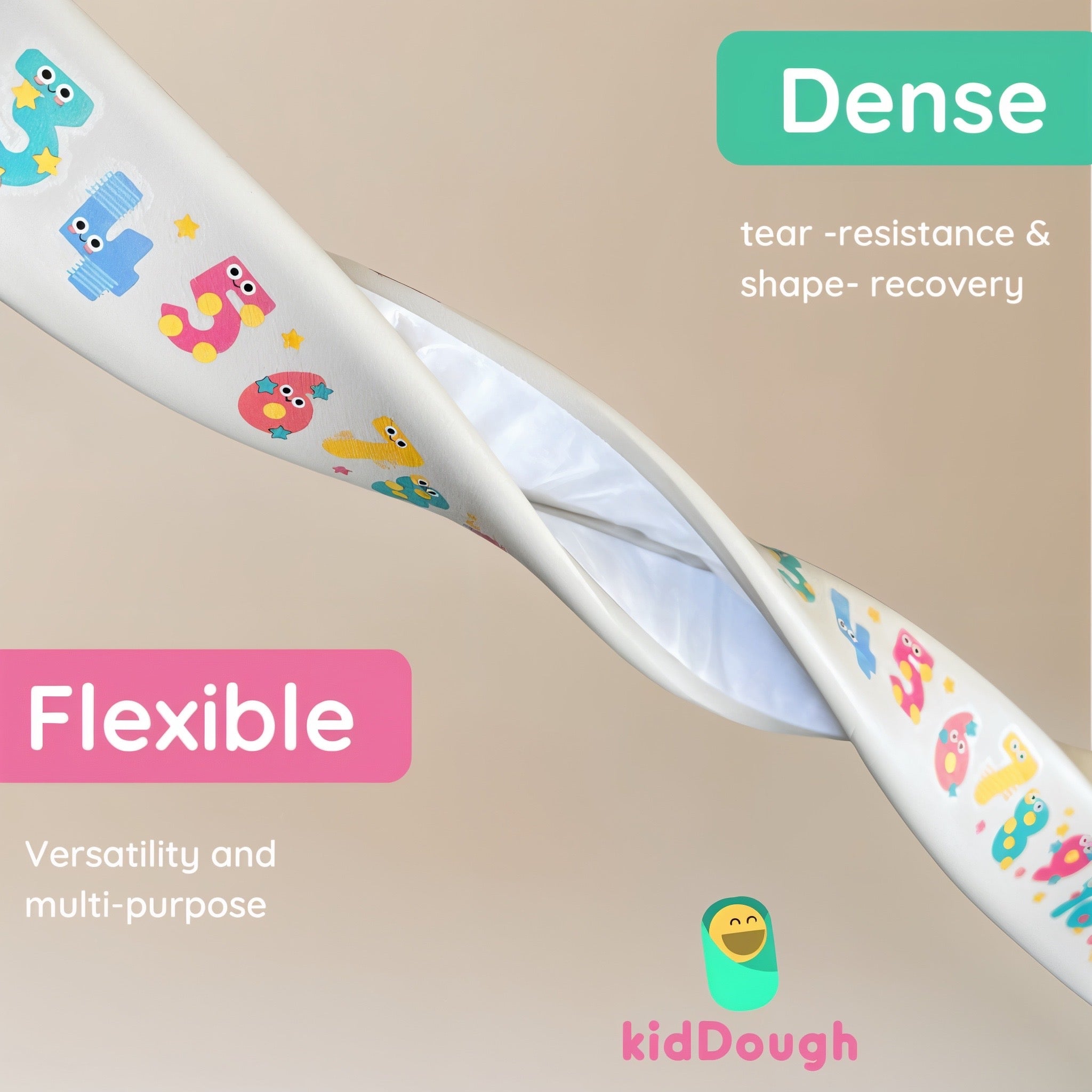 KidDough Baby Proofing 2 Meter Printed Flat Edge Protectors (Numbers)