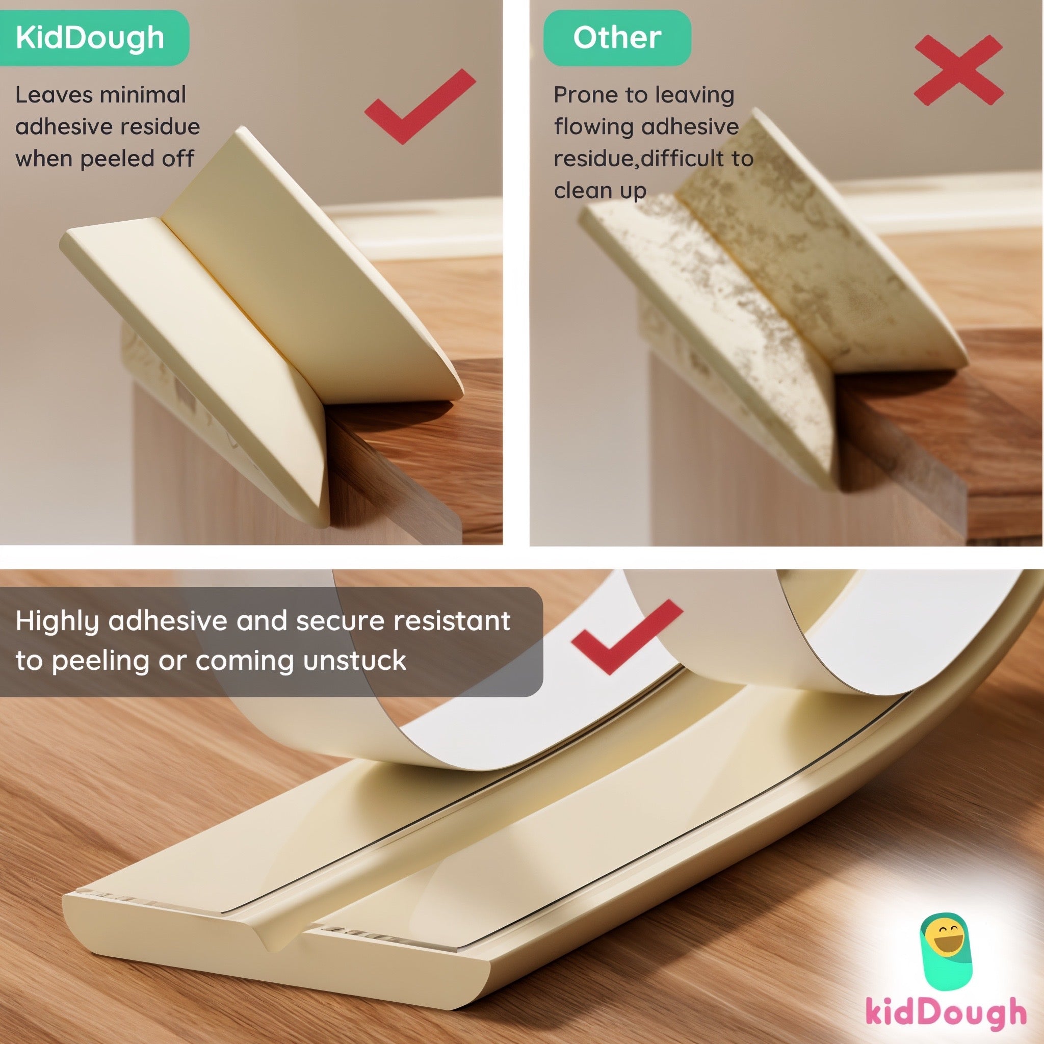 KidDough Baby Proofing 2 Meter Printed Flat Edge Protector (Bears)