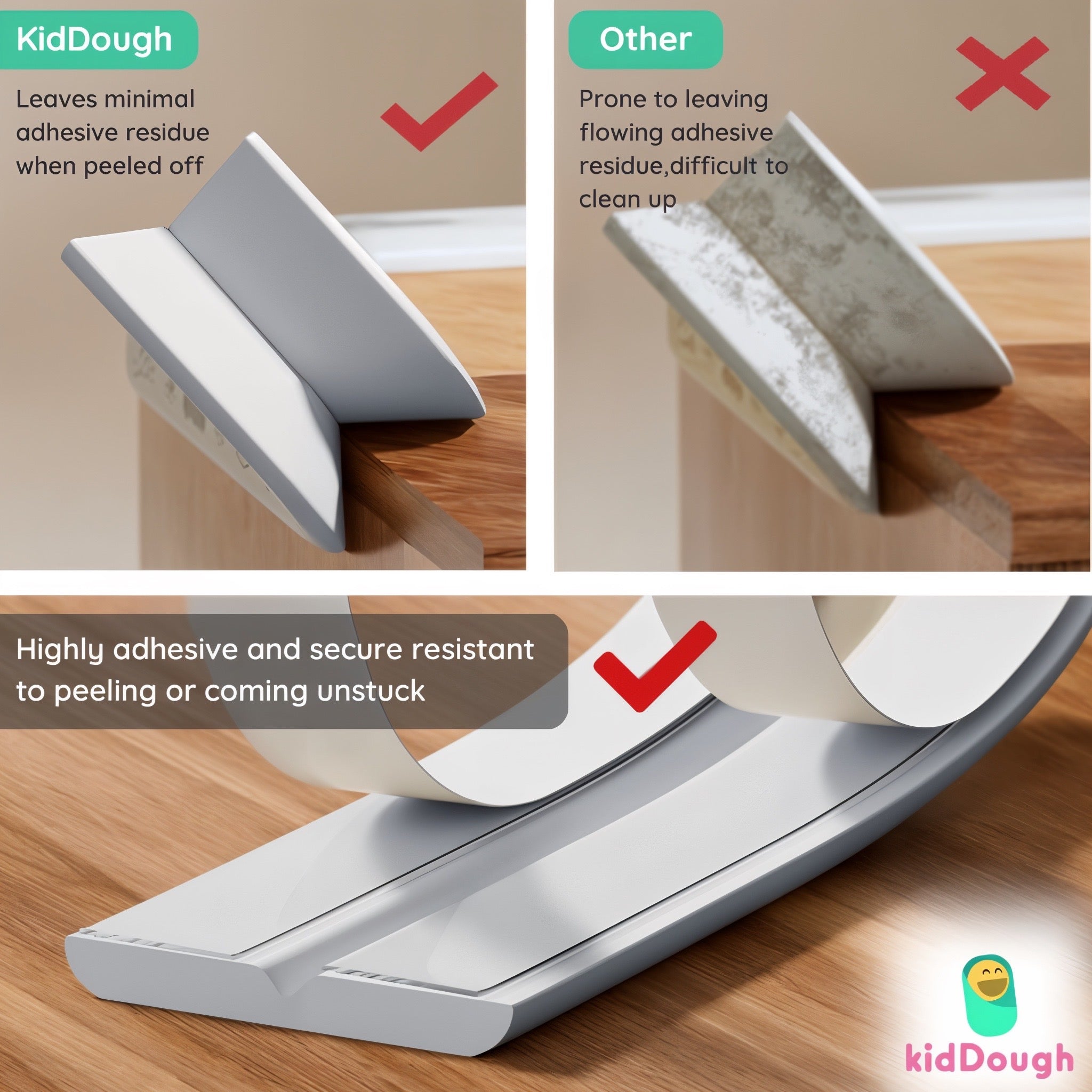 KidDough Baby Proofing 2 Meter Printed Flat Edge Protectors (Numbers)