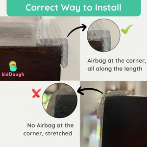 KidDough Baby Proofing Transparent Edge Protector (2 meters) - TransparentEdgeGuard