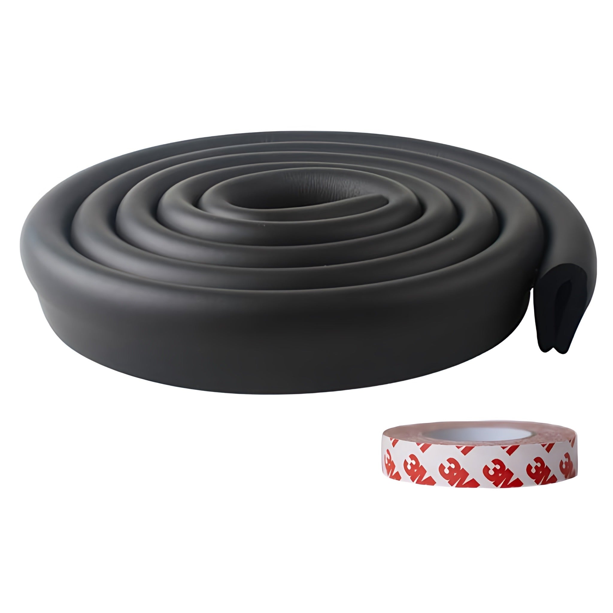 KidDough Baby Proofing U - Shape Safety Strip - 2 Meters Black - U - ShapeBlack