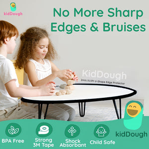 KidDough Baby Proofing U - Shape Safety Strip - 2 Meters Black - U - ShapeBlack