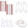 KidDough Baby Safety Kit | 2 Door Hinge Guard & Stopper, 5 Safety Locks, 6 Socket Guards - DCPKit