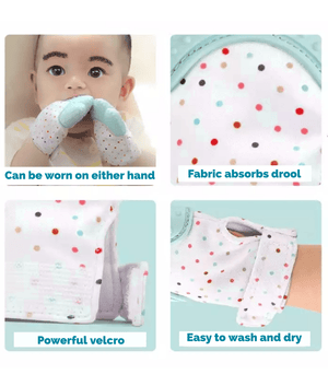KidDough Baby Soft Teething Mitten Teether Glove | Teether for 3 to 6 Months Baby - TeetherGlove