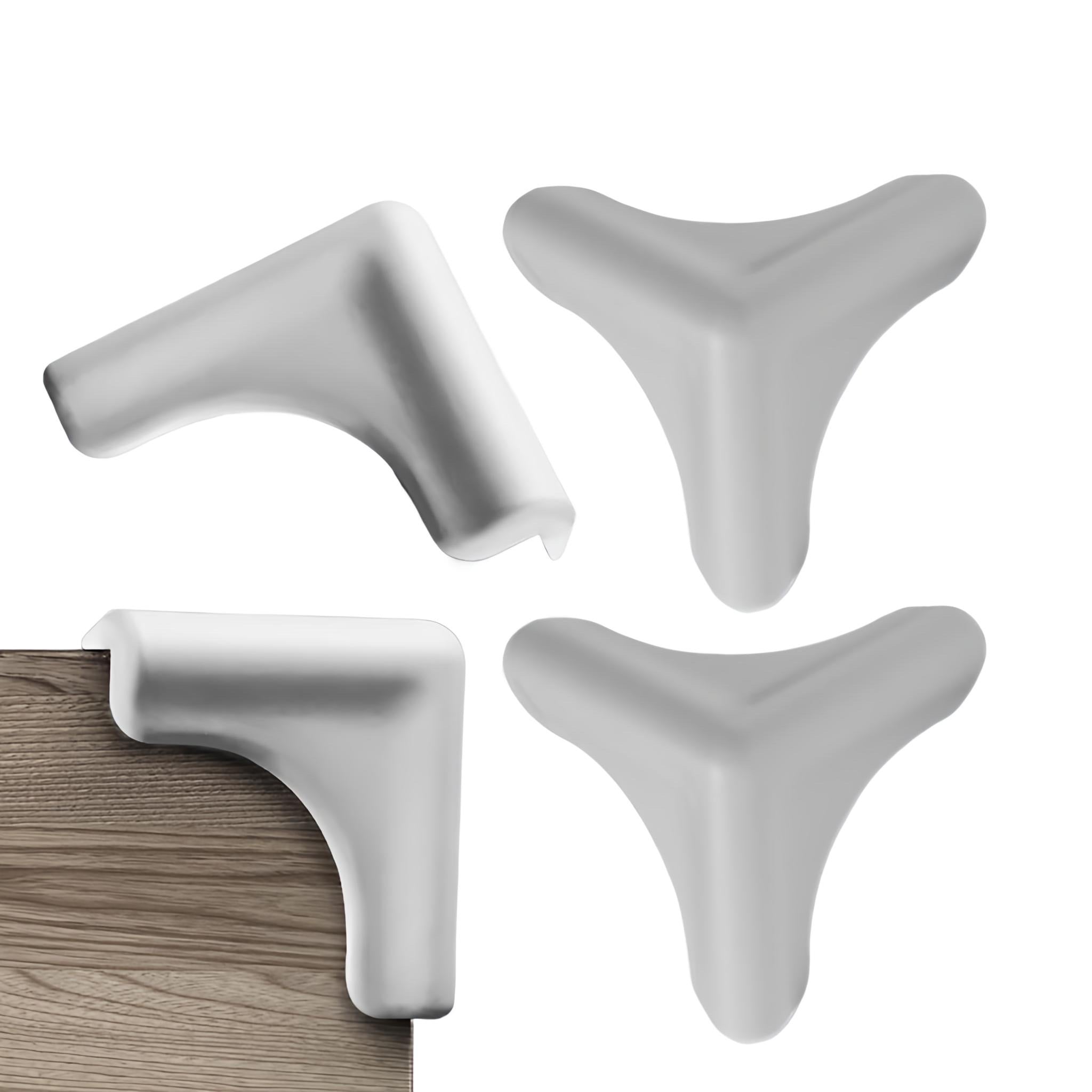 KidDough Corner Guards for Baby Safety, Soft Silicon Table Edge Protectors, Very Soft, 4Pcs/Pack - Silicon Corner Guards