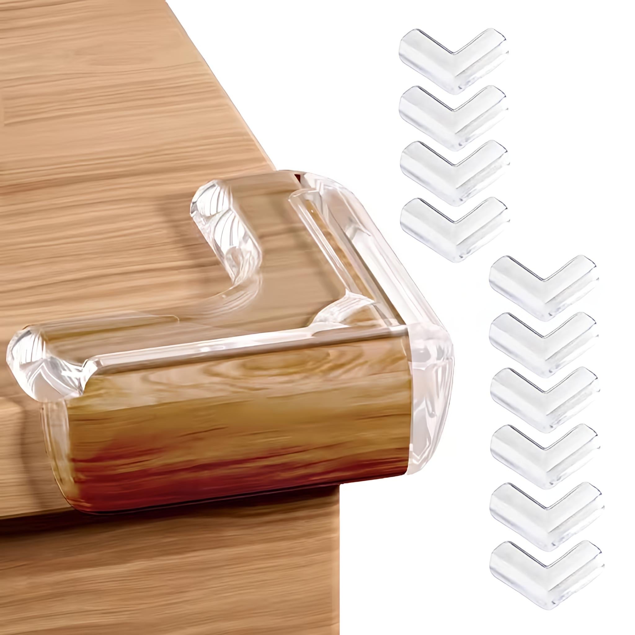 KidDough Corner Protector for Furniture, Table Edge Guards, L Shape, 10 Pack, Baby Safety Corner Protectors - Transparent L - Shape Corner Guards