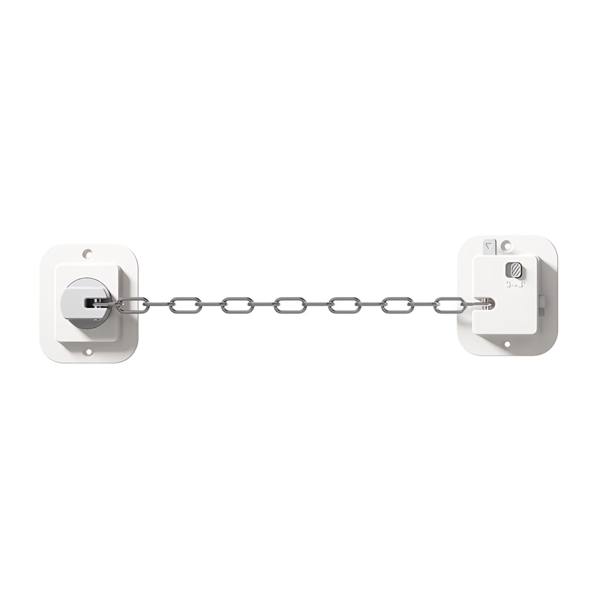 KidDough Door Latch Chain Safety Lock, Door/Window Chain for Secure Home | Ideal for Bedroom, Bathroom, Sliding Doors | Safety Lock for Kids, 1 Piece - Chain Safety Lock