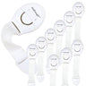KidDough Furniture Safety Locks for Kids - Pack of 10 White locks - 10WhiteLocks