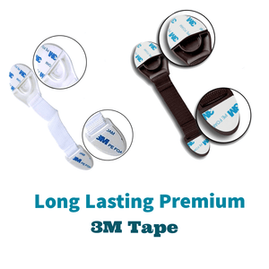 KidDough Furniture Safety Locks for Kids - Pack of 4 White + 4 Brown Locks - 4White+4Brown