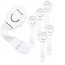 KidDough Furniture Safety Locks for Kids - Pack of 6 White Locks - 6WhiteLocks