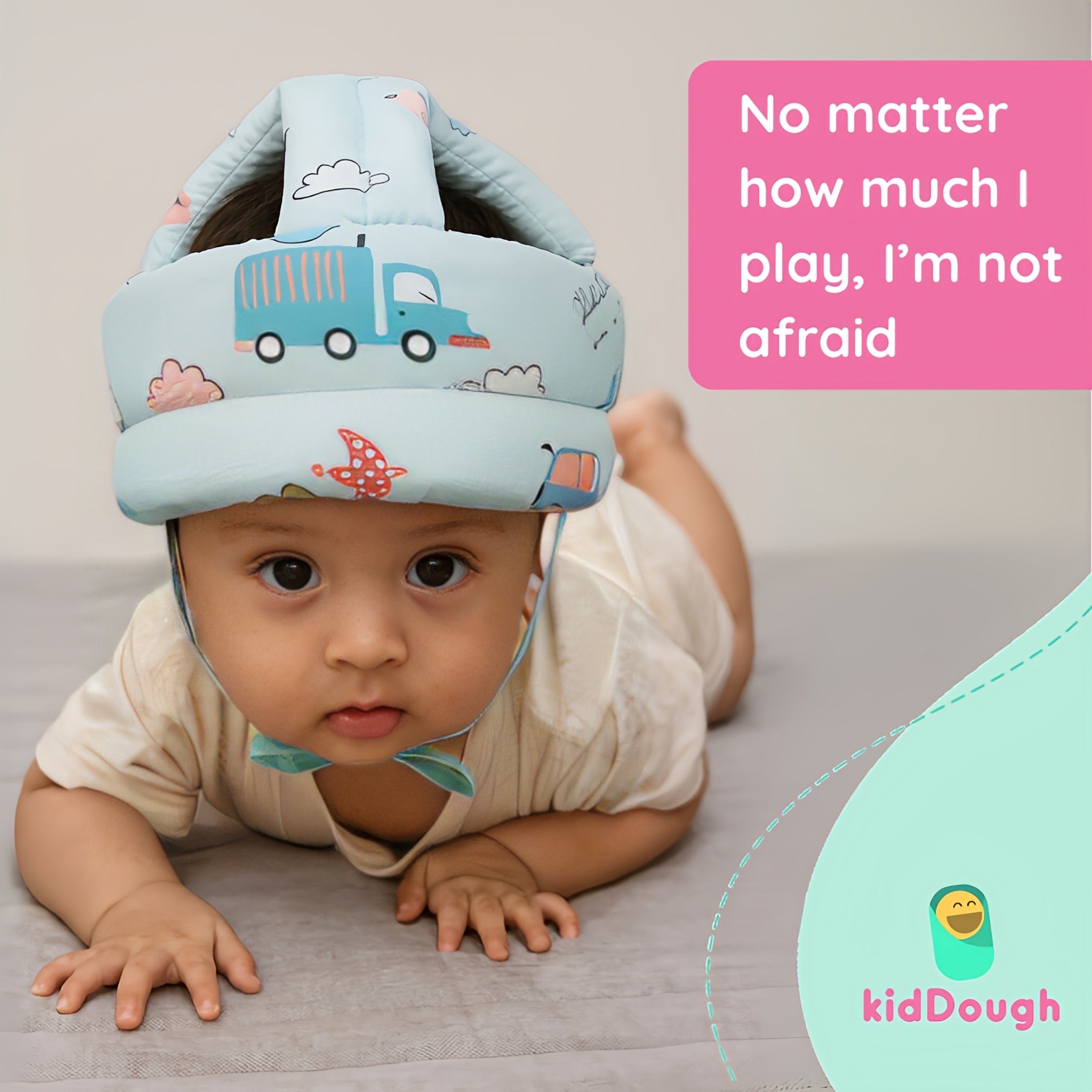 Kiddough Head Protector for Baby Safety | 6 Months - 3 Years, Baby Safety Helmet with Soft Cushion - Baby Safety