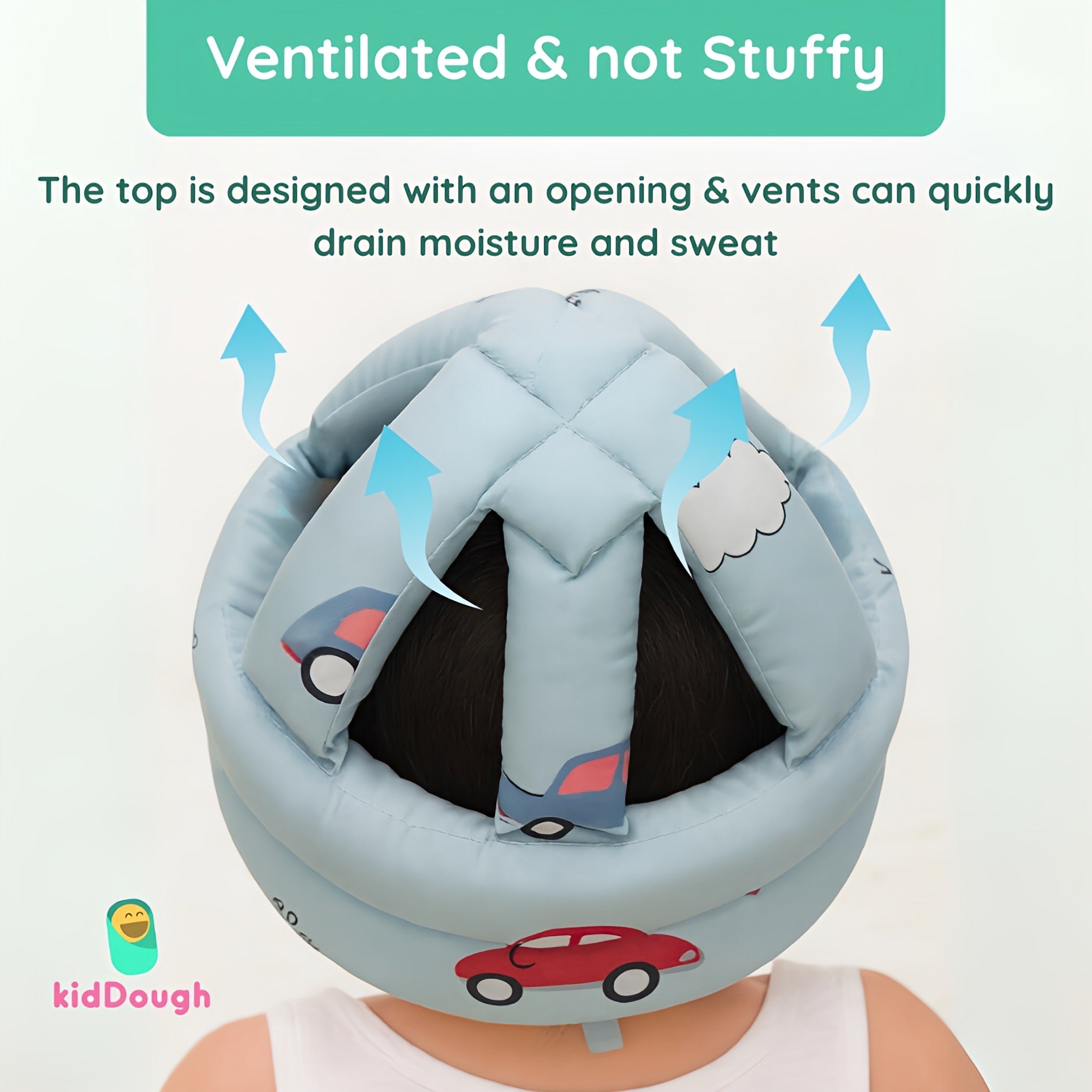 Kiddough Head Protector for Baby Safety | 6 Months - 3 Years, Baby Safety Helmet with Soft Cushion - Baby Safety
