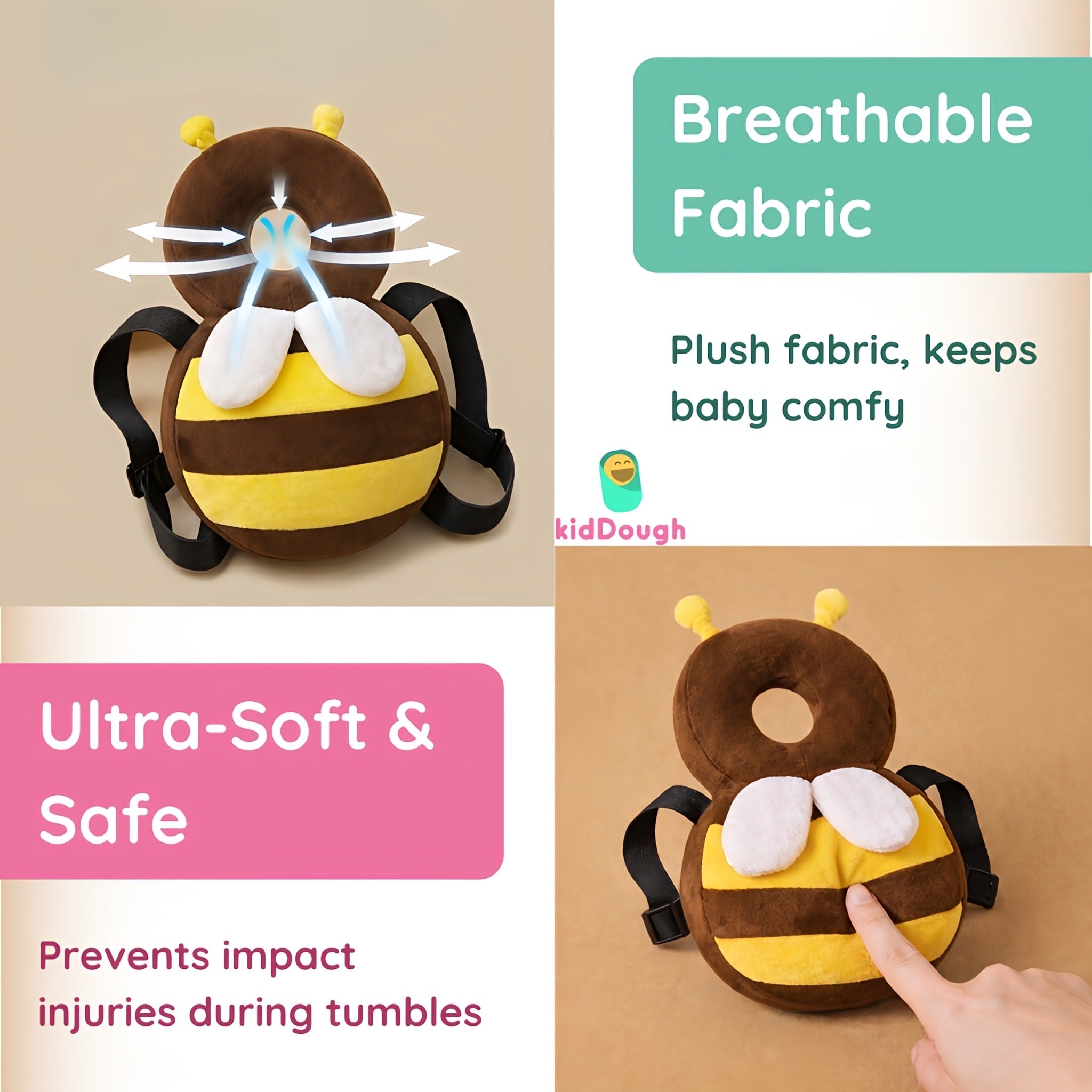 KidDough Lightweight Baby Head Safety Helmet - Baby & Toddler