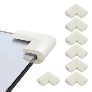 KidDough U - Shape Table Corner Guards for Kids Safety, White (8pcs/Pack) - UShapeCornerGuard (White)