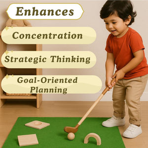 Kidocoo Golf Set For Kids - Wooden pretend & Play Toys