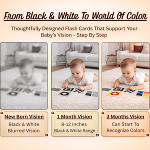 Kidocoo High Contrast Flash Cards for Newborn Babies - Flashcards