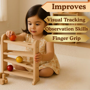 Kidocoo Montessori Ball Tracker - Wooden Toys