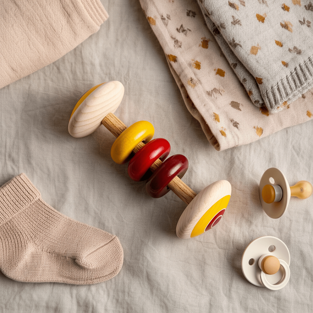 Kidocoo Rattle Set (Curved Ring - Rattle - Shaker) - RS - 3N