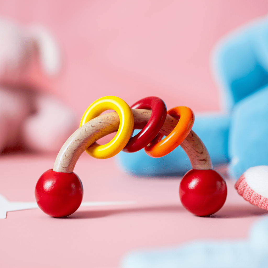 Kidocoo Rattle Set (Curved Ring - Rattle - Shaker) - RS - 3N