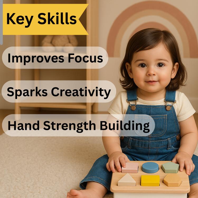 Kidocoo Shape Puzzle - Wooden Toy - SP - 7N