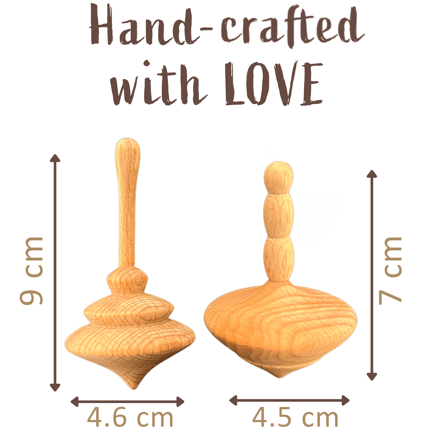 Kidocoo Spin Top Set - Wooden Toys