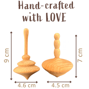 Kidocoo Spin Top Set - Wooden Toys
