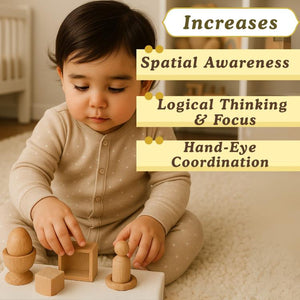 Kidocoo Toddler Shape Set - Wooden Block Toys