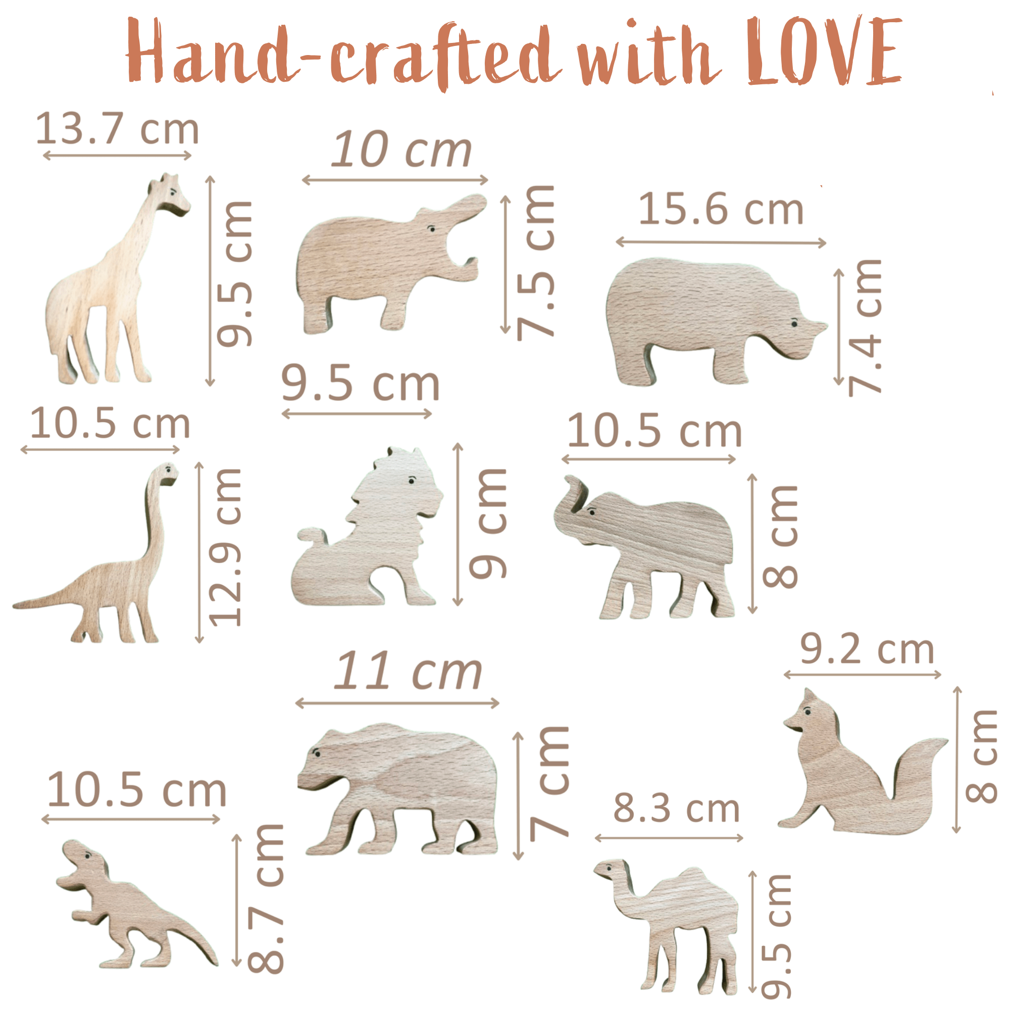 Kidocoo Wooden Animal Set - AS - 10N