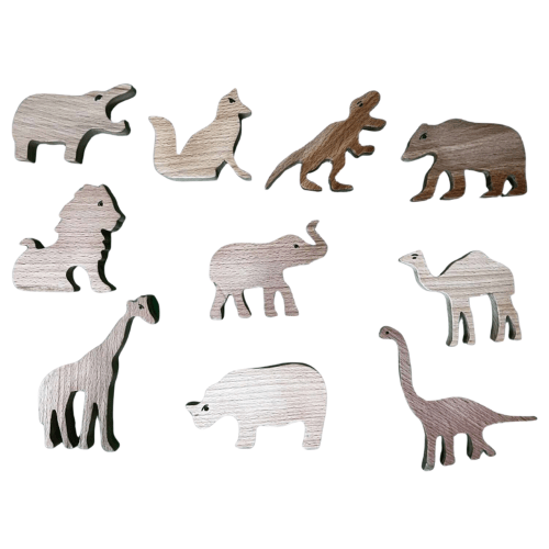 Kidocoo Wooden Animal Set - AS - 10N