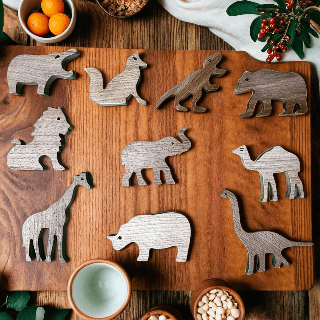 Kidocoo Wooden Animal Set - AS - 10N