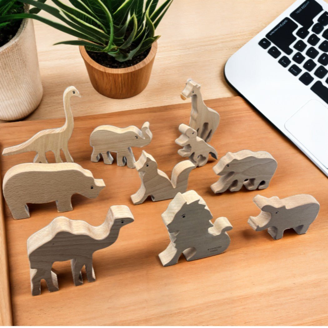 Kidocoo Wooden Animal Set - Wooden Toys