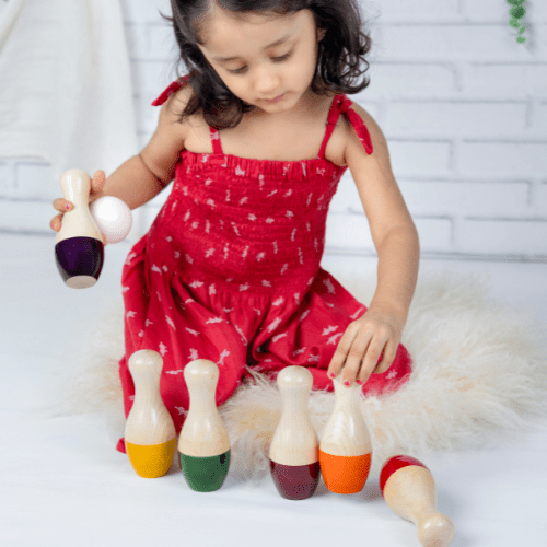 Kidocoo Wooden Bowling Pins - BP - 7N
