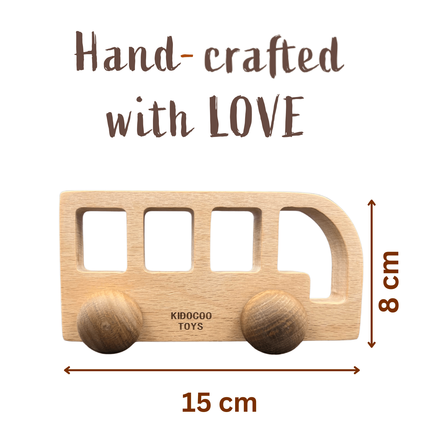Kidocoo Wooden Bus - Wooden Vehicles