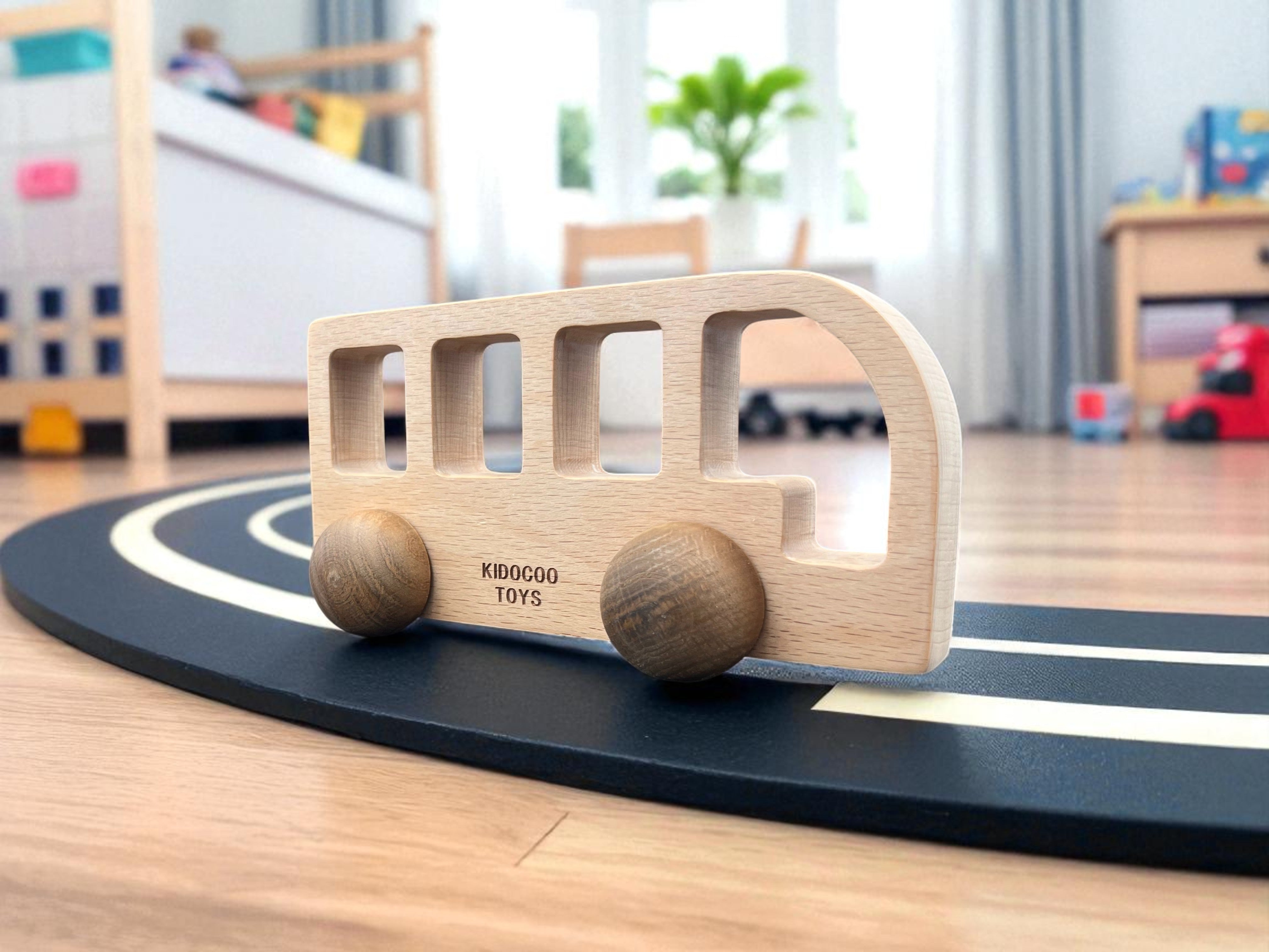Kidocoo Wooden Bus - Wooden Vehicles