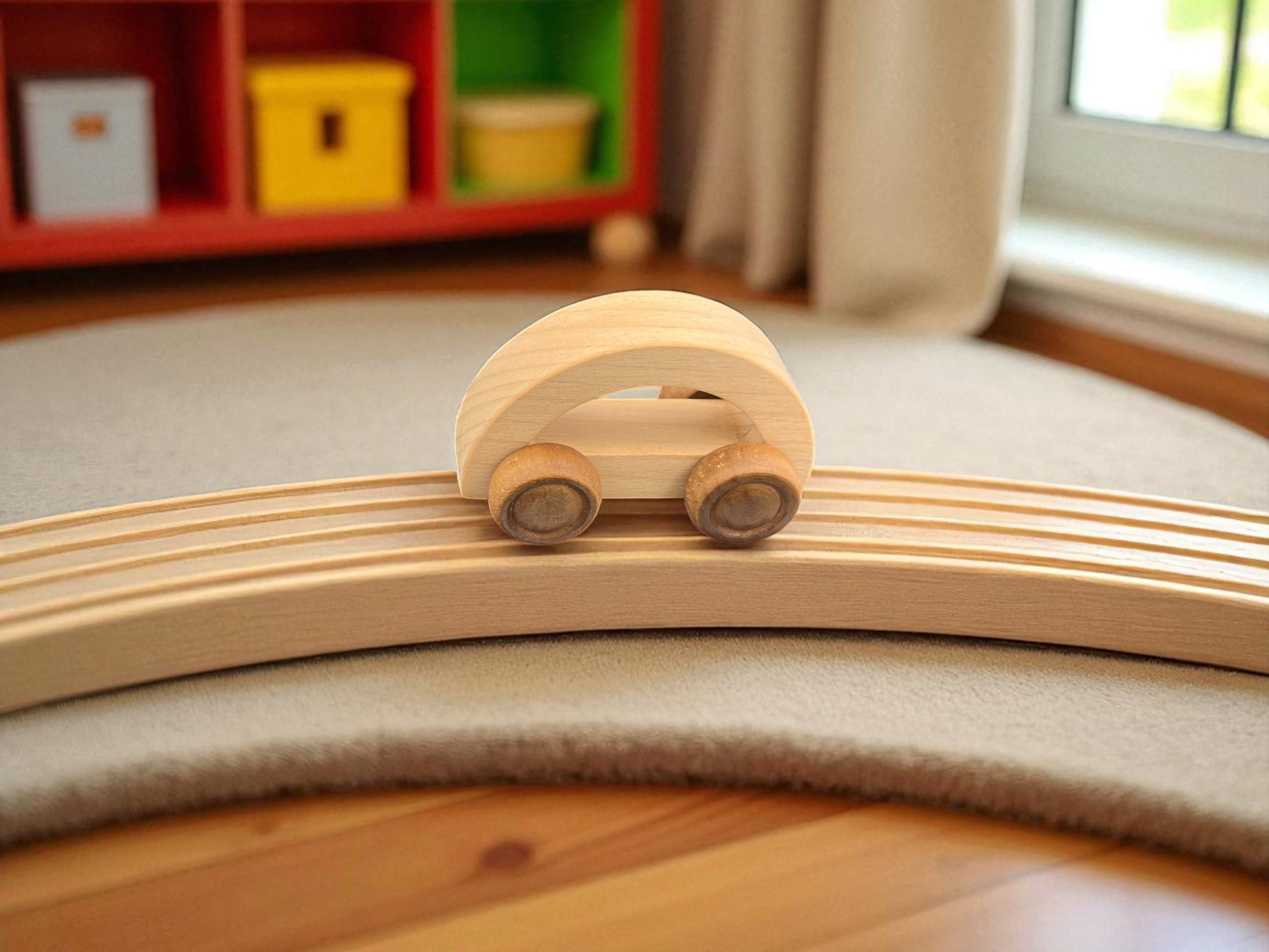 Kidocoo Wooden Toy Car Set - Wooden Vehicles