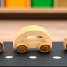 Kidocoo Wooden Toy Car Set - Wooden Vehicles