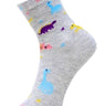 Kids Ankle Length Socks: Little One- Grey - SOC-LOGRY-6-12